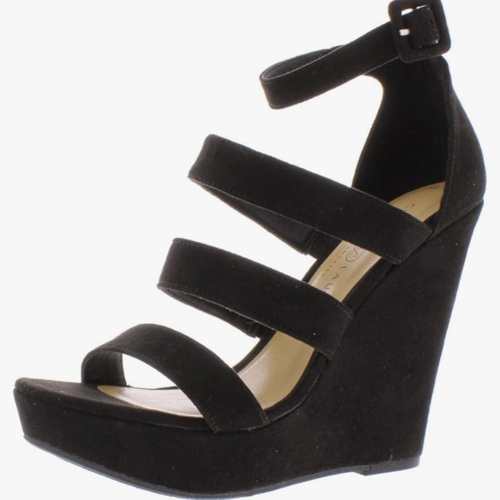 Chinese Laundry Women's Maneeya Wedge Sandal - like New - Black